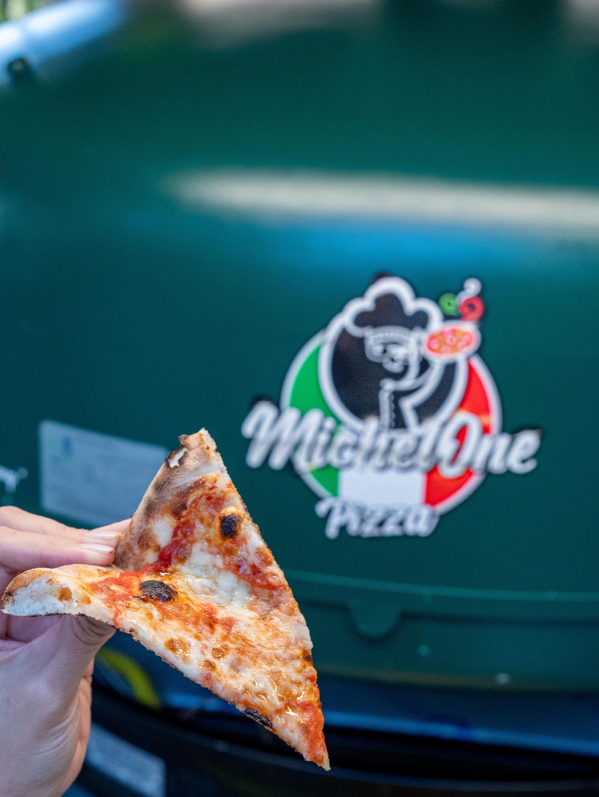 Michelone wood-fired pizza slice Sydney